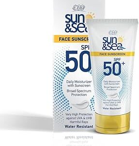 كريم ملون للحماية من اشعة الشمس بمعامل حماية SPF50 لمجموعة صن اند سي للوجه من ايفا 40 مل، الكل