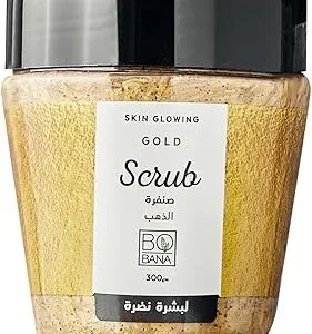 سكراب الذهب من بوبانا، 300 جم، لنوع البشرة كل الأنواعة، للجنسين، غرامات