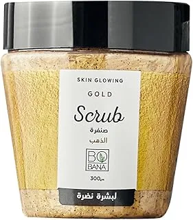 سكراب الذهب من بوبانا، 300 جم، لنوع البشرة كل الأنواعة، للجنسين، غرامات
