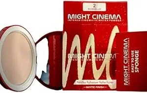 بودره مائيه مايت سينما مقاومه للمعان مع اسفنجه لسهوله التوزيع درجه 2 متعدد الألوان طبيعي كل الأنواع